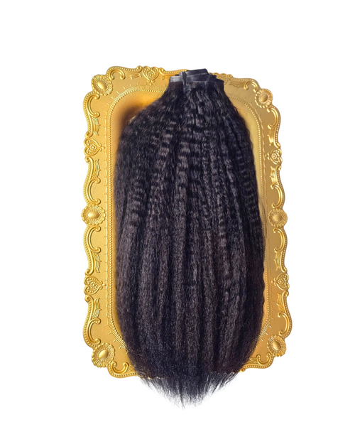 Luxury Kinky straight hair clip-ins 7PCS