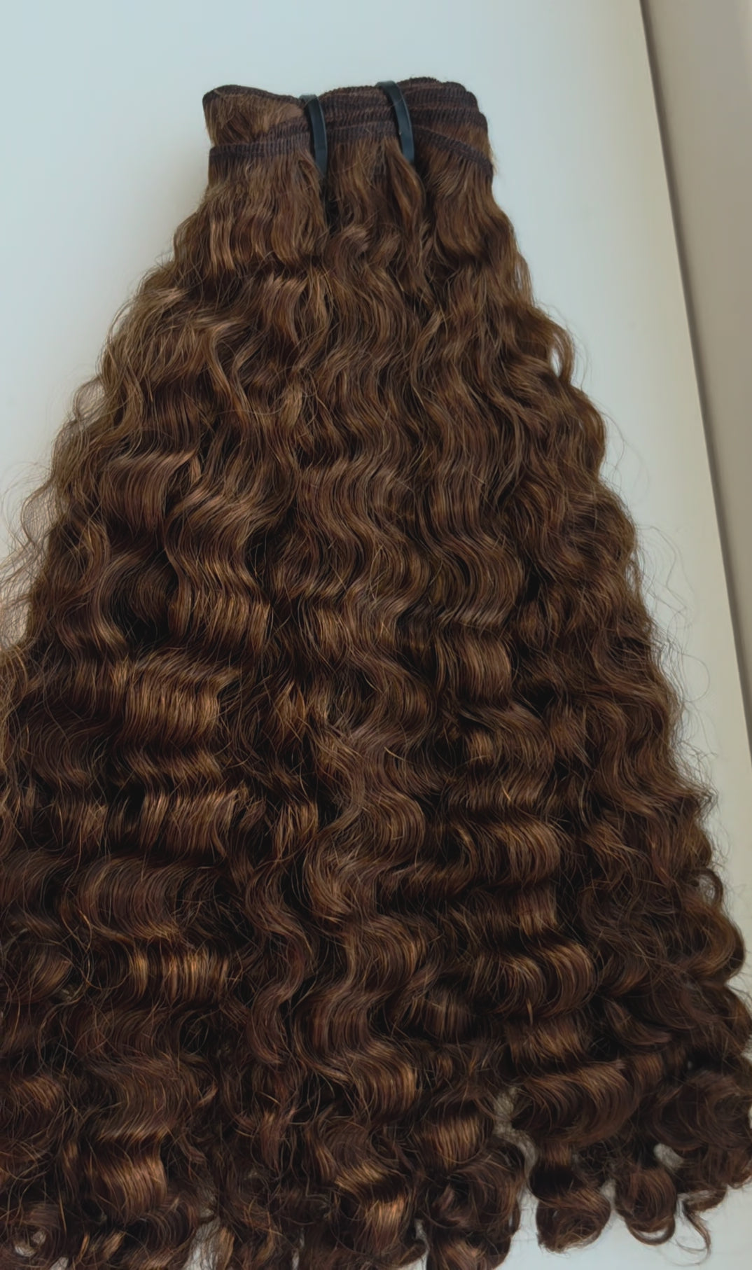 Caramel 'Ayana' Burma Curly Hair Extensions