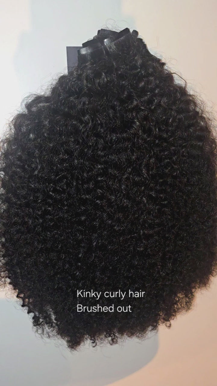 Kinky Curly Curly Clip-In Extensions (7PCS) – Premium Virgin Hair