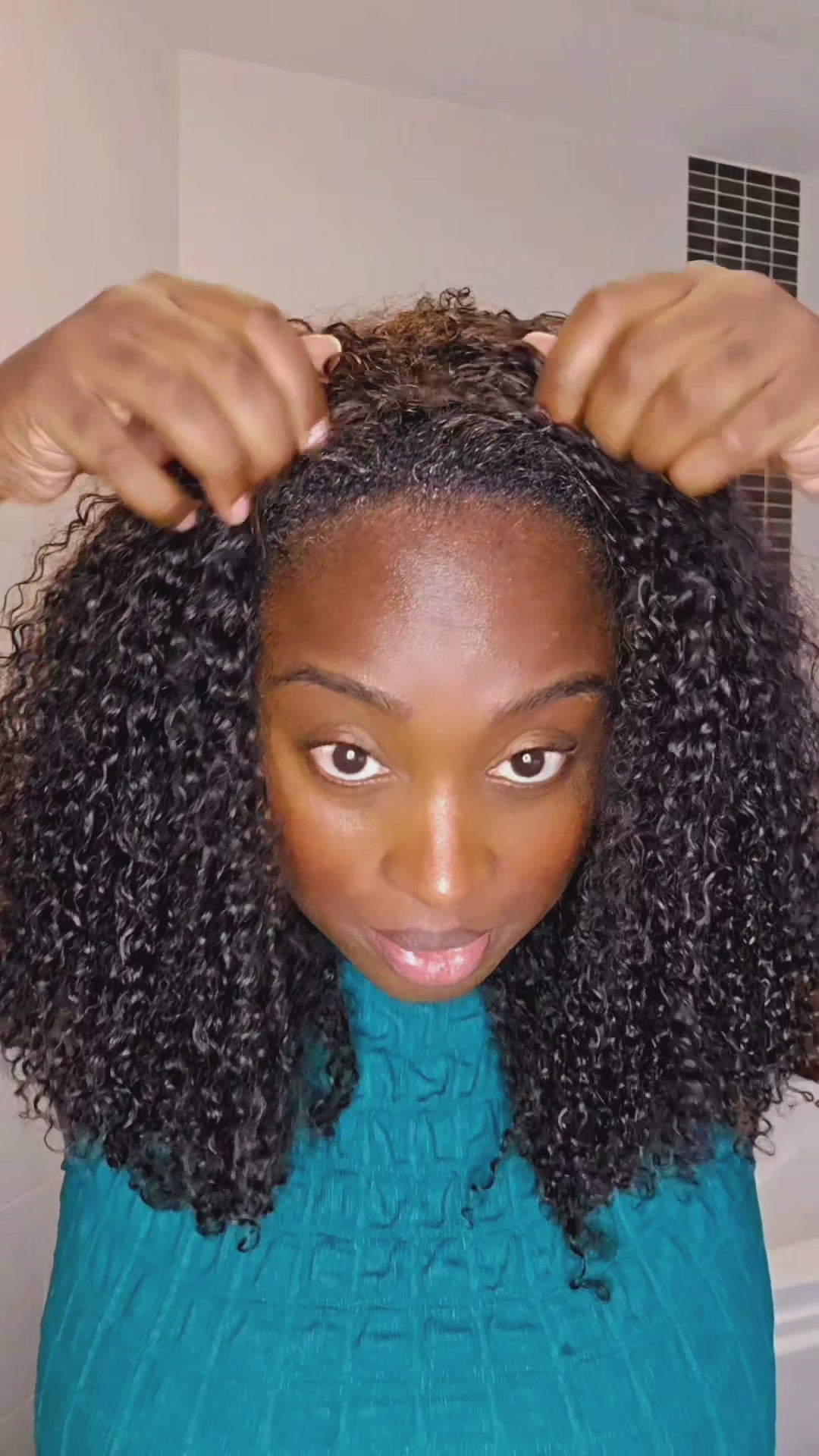 Cambodian Curly Flip over wig