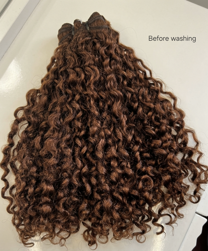 Cinnamon Pixie Curly Hair Extensions