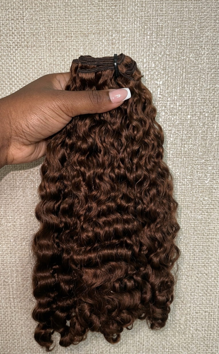 Cinnamon Pixie Curly Hair Extensions