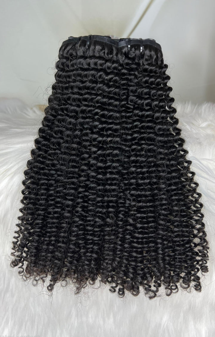 Kinky Curly Curly Clip-In Extensions (7PCS) – Premium Virgin Hair