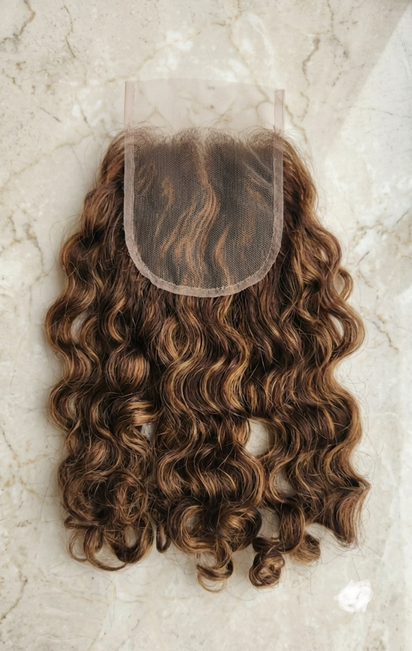 Ayana Honey Curly 5x5 HD lace closure
