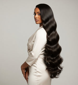 Raw Indian wavy hair extensions