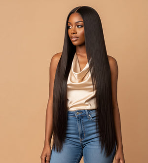 Raw Vietnamese Natural Straight hair extensions (Pre-order)