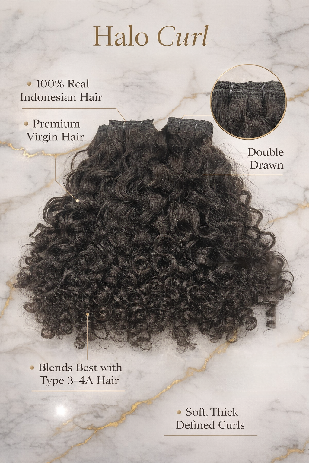 Halo Curly Hair Extensions